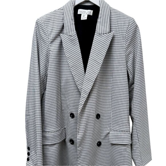 Rachel Zoe Black and White Checkered Blazer - Picture 1 of 8